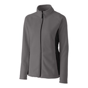 NWT Clique Charcoal Womens Summit Microfleece Hybrid Full Zip